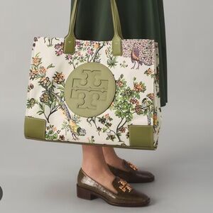 Floral Green Tote Bag